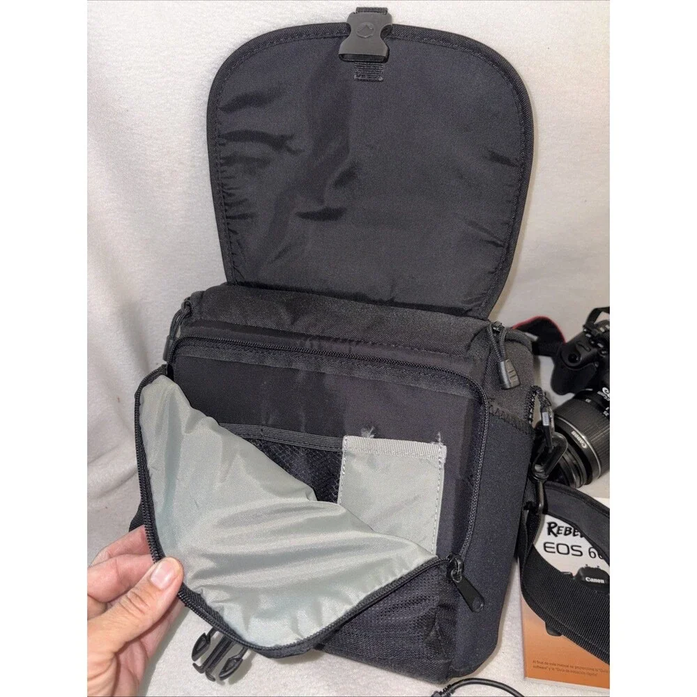 Canon Rebel T3i EOS 600D Digital SLR Camera 18-55mm 55-250mm Lenses Bag Manual